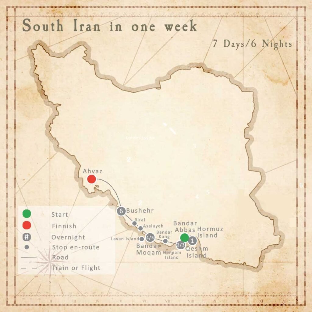 South Iran in one week